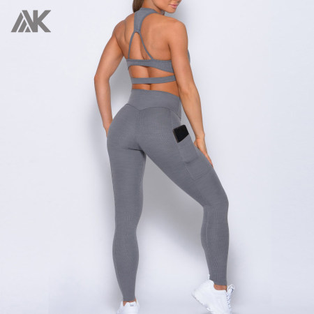 Fabricant de vêtements de fitness en gros personnalisés Leggings et hauts en gros-Aktik
