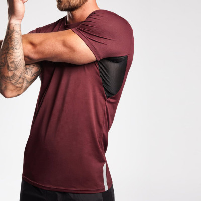 Mens Short Sleeve Slim Fit Custom Dri Fit Shirts Wholesale with Mesh-Aktik