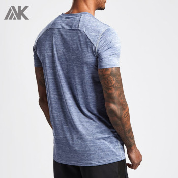 Custom Gym Shirts Mens Short Sleeve Crew Neck Dri Fit Shirts Wholesale-Aktik