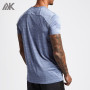 Chemises de gym personnalisées Chemises Dri Fit à manches courtes et col rond pour hommes Gros-Aktik