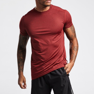 Custom Gym Shirts Mens Short Sleeve Crew Neck Dri Fit Shirts Wholesale-Aktik