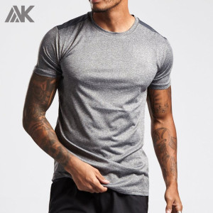 Magliette personalizzate Dri Fit da uomo a maniche corte con collo a girocollo da uomo private label-Aktik
