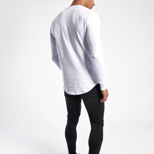 Private Label High Quality Cotton Long Sleeve Custom T Shirts Wholesale-Aktik