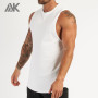 Custom Mens Round Neck Cotton Bulk Workout Tank Tops with Printing-Aktik