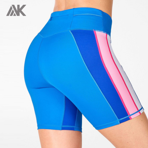 Pantaloncini da motociclista da donna personalizzati con tasca con zip I migliori pantaloncini sportivi per le donne-Aktik