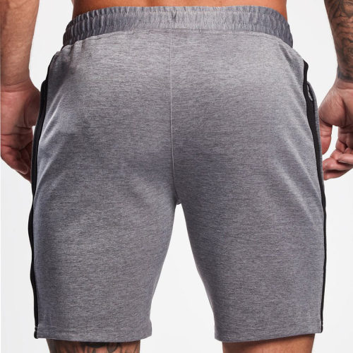 Custom Mens Elastic Waist Cotton Gym Shorts Men Wholesale with Drawstring-Aktik