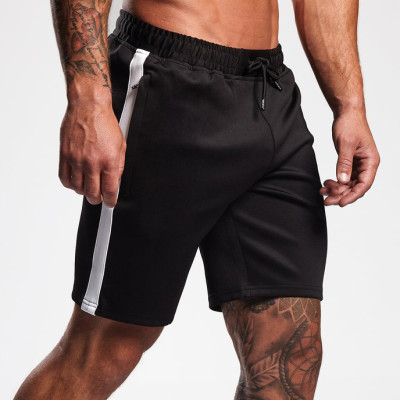Custom Mens Elastic Waist Cotton Gym Shorts Men Wholesale with Drawstring-Aktik