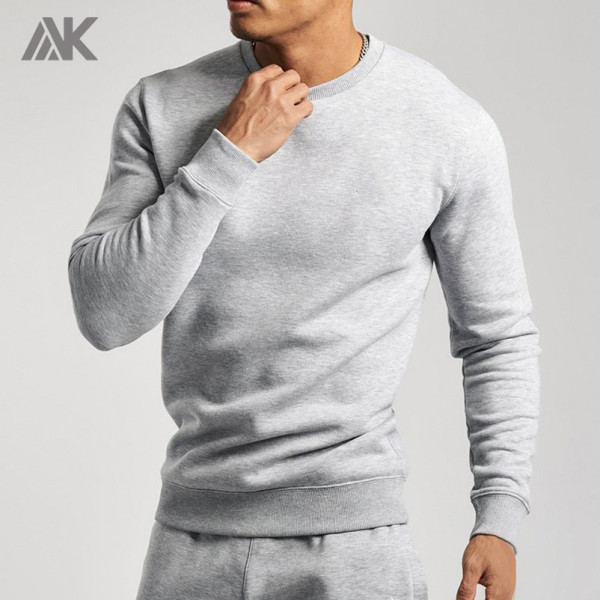 Sweat-shirts personnalisés en molleton de coton à col rond pour hommes en gros de marque privée-Aktik