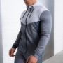 Pulls à capuche zippés pour hommes en gros de marque privée avec poches zippées-Aktik