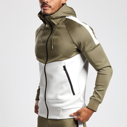 Private Label Wholesale Mens Custom Zip Up Hoodies with Zip Pockets-Aktik