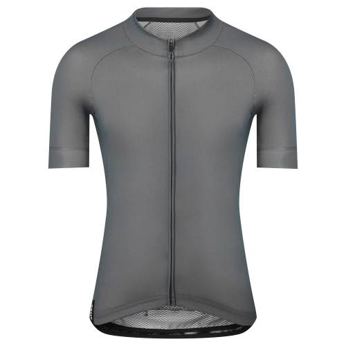 Abbigliamento da ciclismo personalizzato da uomo con zip intera in rete con tasca posteriore