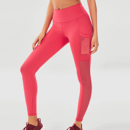 Großhandel Yoga Kleidung High Waisted Camo Leggings Outfit mit Netztaschen-Aktik
