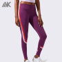 Meilleure tenue de leggings en gros pour femmes de marque privée avec rayures colorées-Aktik