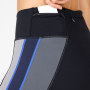 Private Label Wholesale Women's Activewear Leggings with Colored Stripes-Aktik