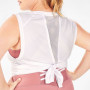 Custom Loose Fit Tie Back Damen Tanktops in Übergröße mit Mesh Panel-Aktik