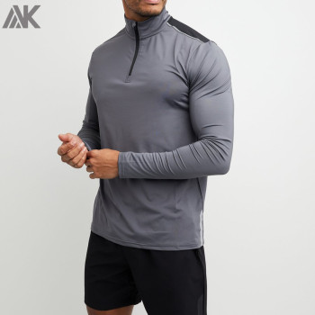 Wholesale Dri Fit Long Sleeve Shirts Custom Athletic Shirts for Men-Aktik