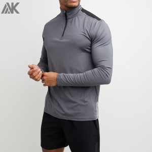 Camicie a maniche lunghe Dri Fit all'ingrosso Camicie atletiche personalizzate per uomo-Aktik