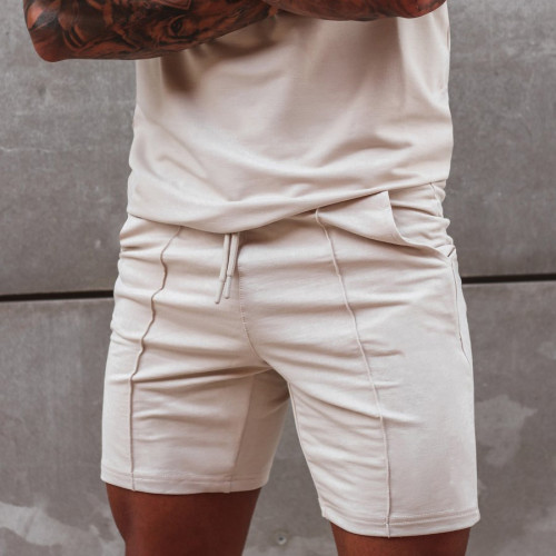 Shorts de survêtement en coton pour hommes taille haute personnalisés en gros avec poches-Aktik