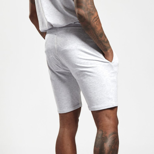 Short de sport pour homme taille haute en molleton de coton personnalisé avec poches-Aktik