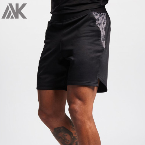 Benutzerdefinierte Herren Trainingsshorts Großhandel Beste Sportliche Shorts mit Reißverschlusstaschen-Aktik