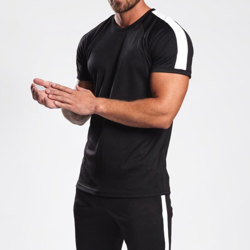 Wholesale Dry Fit Shirts Raglan Short Sleeve Custom Gym T Shirts for Men-Aktik