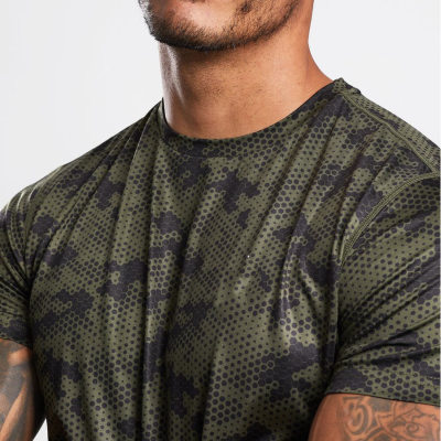 Wholesale Custom T Shirts Short Sleeve Dry fit Sport T Shirt for Men-Aktik