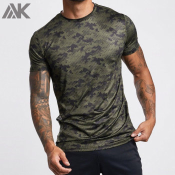 Wholesale Custom T Shirts Short Sleeve Dry fit Sport T Shirt for Men-Aktik