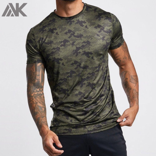Großhandel Custom T Shirts Kurzarm Dry Fit Sport T-Shirt für Herren-Aktik