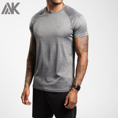 Custom Fit T Shirts Herren Rundhalsausschnitt Reflektierende Dri Fit Raglan Logo T Shirts-Aktik