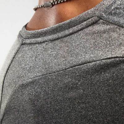 Custom Fit T Shirts Mens Crew Neck Reflective Dri Fit Raglan Logo T Shirts-Aktik