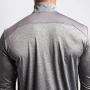 Chemise active de remise en forme en gros à manches longues 1/4 Zip T-shirts personnalisés pour hommes-Aktik