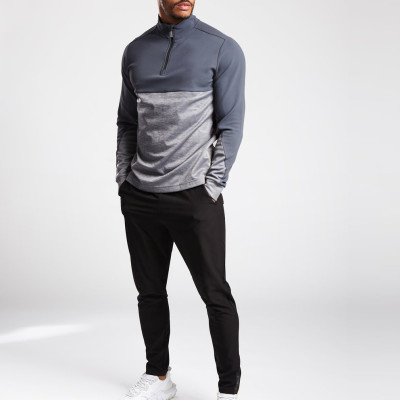 Private Label Custom Embroidered Quarter Zip Golf Mens Sweatshirts-Aktik