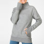 Maßgeschneiderte Damen dicke Baumwolle High Neck Long Sweatshirts mit Pocket-Aktik