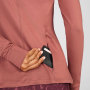 Sweat-shirts unis à col haut pour femmes personnalisés avec trous pour les pouces et poche zippée-Aktik