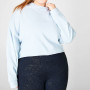 Sweat-shirt court sur mesure en coton à capuche grande taille pour femmes-Aktik