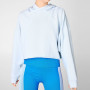 Benutzerdefinierte übergroße Baumwolle mit Kapuze Plus Size Damen Kurzes Sweatshirt-Aktik