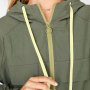 Custom Oversized Womens Zip Up Windbreaker Plus Size Hoodies mit Taschen-Aktik