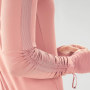 Magliette atletiche a maniche lunghe attillate girocollo personalizzate per donna-Aktik
