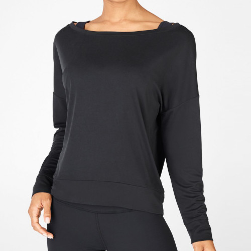 Customize Your Own Cotton Oversized Women's Off The Shoulder Sweatshirt-Aktik