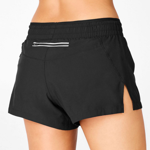 Wholesale Gym Shorts Mid Rise Zip Pockets Best Running Shorts for Women-Aktik