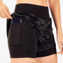 Custom Mid Rise Womens 2 in 1 Running Shorts with Liner and Pockets-Aktik
