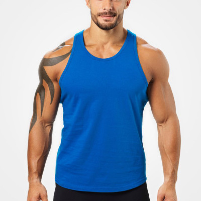 Custom Crew Neck Racerback Cotton Mens Bodybuilding Stringer Tank Tops-Aktik