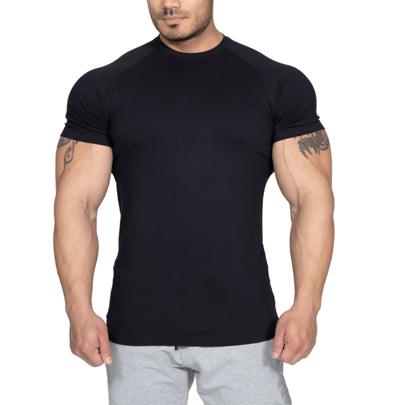 Wholesale T Shirts Bulk Short Sleeve Raglan Mens Cotton Slim Fit T ...