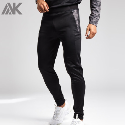 Private Label Custom Mens Slim Fit Jogger Sweatpants with Zip Pockets-Aktik