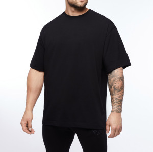 Custom T Shirt Maker Crew Neck Cotton Oversized T Shirt Outfit for Men-Aktik