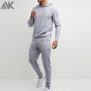 Custom Sweat Suits Cotton Fleece Men Sweatsuits Wholesale with Pockets-Aktik