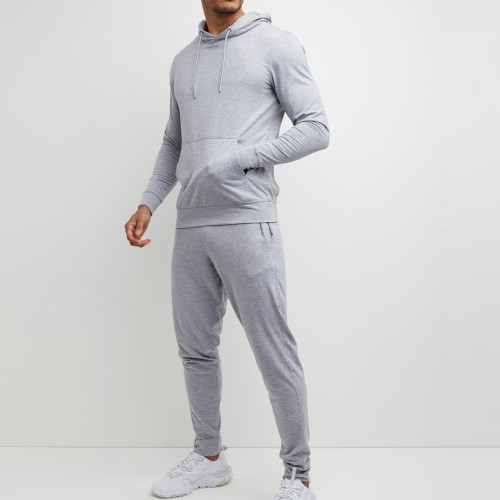 Custom Sweat Suits Cotton Fleece Men Sweatsuits Wholesale with Pockets-Aktik