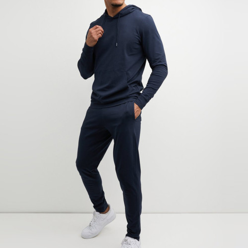 Custom Sweat Suits Cotton Fleece Men Sweatsuits Wholesale with Pockets-Aktik