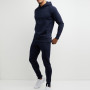 Custom Fitted Cotton Fleece Mens Sweat Suits Wholesale with Pockets-Aktik