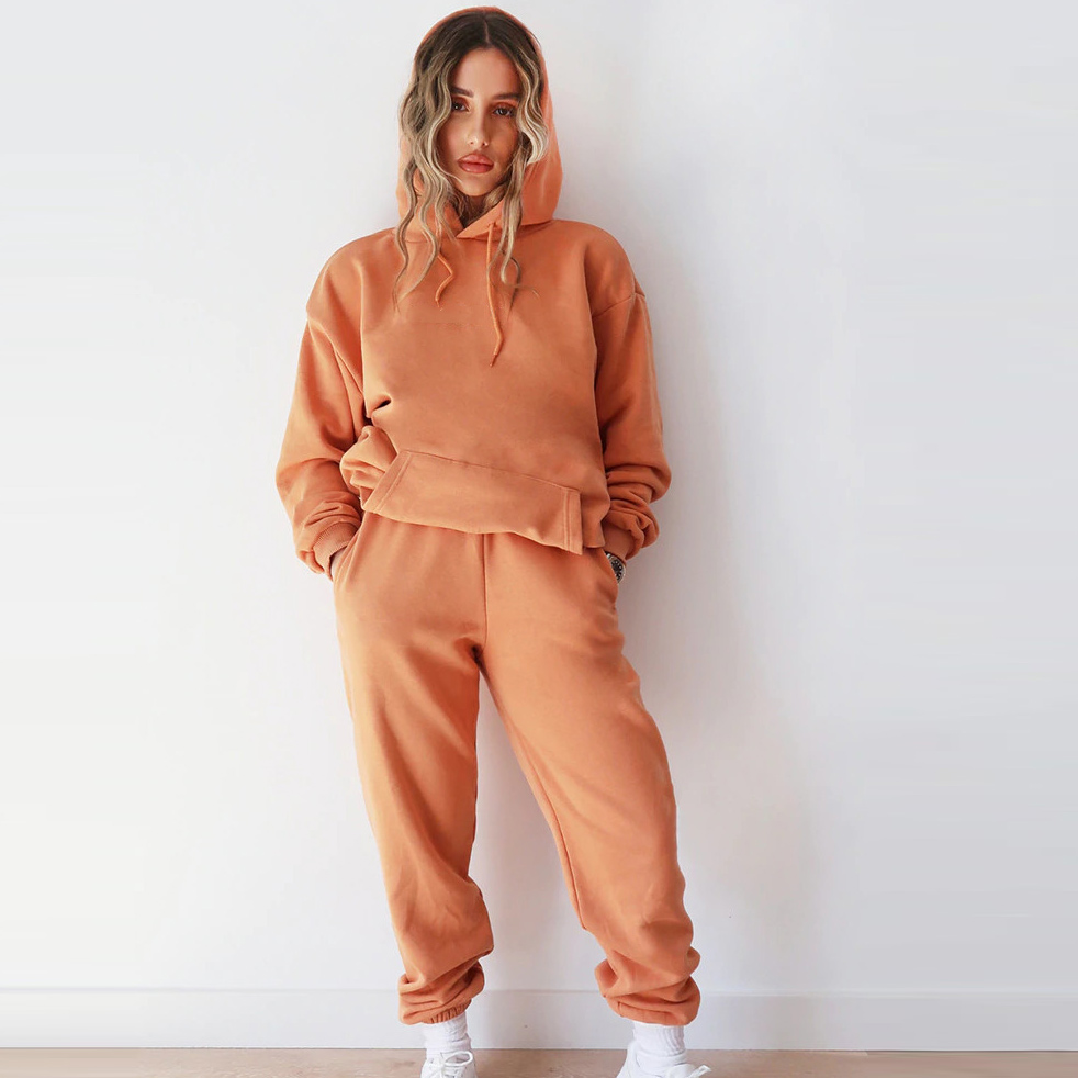 Wholesale Blank Jogger Sets Cotton Oversized Designer Womens Tracksuit Set Aktik Custom Sweatsuits Aktik Custom Sportswear Activewear Manufacturer